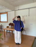 Dewone Parachute Banding String Jogger Pants