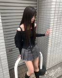 Bring Off Shoulder Muffler T-Shirt Set