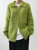 MOHAIR POCKET ZIP-UP