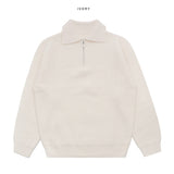 Abel collar half-zip knit