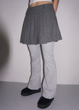 WOOL PLEATS MINI SK