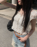 Monaca Lace Frill Blouse