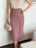 Hoyren Flap H-Line Long Skirt