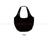 SUEDE EYELET SHOULDER BAG