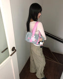 Ail Number Star Cotton Shoulder Bag