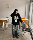 Haneun Parachute Wide Denim Pants