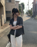 Kent Denim Roll-Up Short Sleeve Shirt