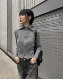 Rec Washing Button Wide Pants