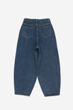 80's retro semi balloon denim pants