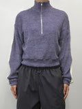 LINE HALF ZIP-UP KNIT