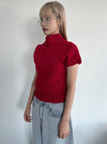 WOOL TURTLENECK HALF KNIT