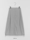 Hesid Summer Banding Nylon Long Skirt