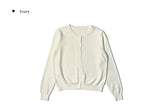 Ati Basic Round Knit Cardigan