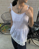 Rael Ribbon Lace Sleeveless Blouse