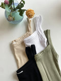 Hemt Tension Color Ribbed Sleeveless