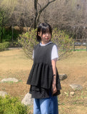 Earmin Star Patch Crop Short Sleeve Tee