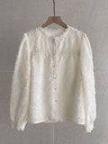 Loa Lace Flower Surgical Blouse