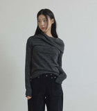 RIBBED SHOULDER KNIT