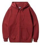 950g Original Plain Zip-Up Hoodie