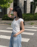 Aker Hood Washing Wide Denim Pants