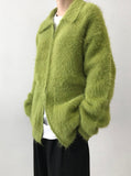 MOHAIR POCKET ZIP-UP