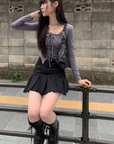 Blem Ribbon Strap Cutting T-Shirt