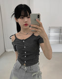 Nibeo Denim Ribbon Wrap Skirt Pants