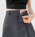 A-line Inner Button Stylish Skirt Pants
