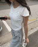 Komi Light Blue Wide Damage Denim Pants