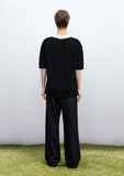 24SS★BUTTER CREAM KNIT HALF SHIRTS
