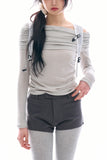 Aether stretch off-shoulder top