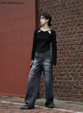 3 hole ribbon knitwear