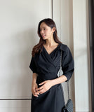 Vinta Collar Shirring One Piece