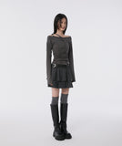 Layered Pleats Skirt