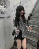 Reese Net Strap Slit Knit