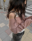Blossom V-Neck Summer Knit Crop Cardigan