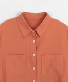 Glit Shirring Ribbon Crop Shirt