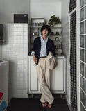 Ablik three tuck linen slacks