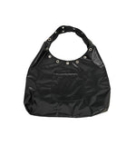 Punching Stud Glossy Shoulder Bag