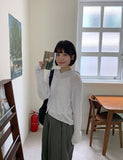 Elle Summer Boucle Knit Hood Cardigan