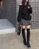 Zito Black Blue Cargo Mini Skirt