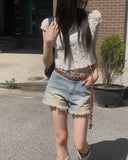 Monaca Lace Frill Blouse