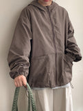 Groua Check Over Hood Windbreaker
