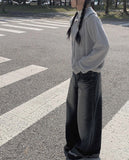 Move Washing Maxi Wide Denim Pants