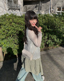Nobel Ethnic Slim Cardigan