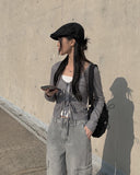 Reggle String Square Cross Shoulder Bag