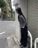 Hep Black Cotton Wide Pants