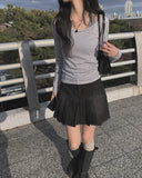 Hinari Pocket Denim Mini Skirt