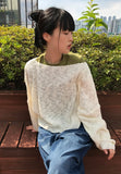 BOAT NECK LAYER KNIT