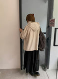 Enno Belt Corduroy Banding Long Skirt
